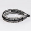 HDC x Emily in Paris Crystal & Pearl Mesh Hair Band - Black