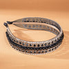 HDC x Emily in Paris Crystal & Pearl Mesh Hair Band - Black