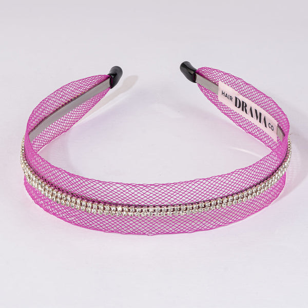 Rainbow Crystal Mesh 6 Pieces Gift Box with 2 Hair Bands & 4 Hair Bows