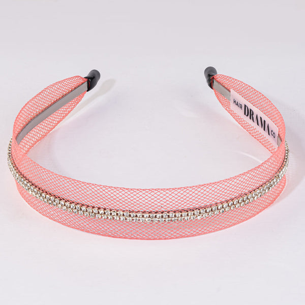 Rainbow Crystal Mesh 6 Pieces Gift Box with 2 Hair Bands & 4 Hair Bows