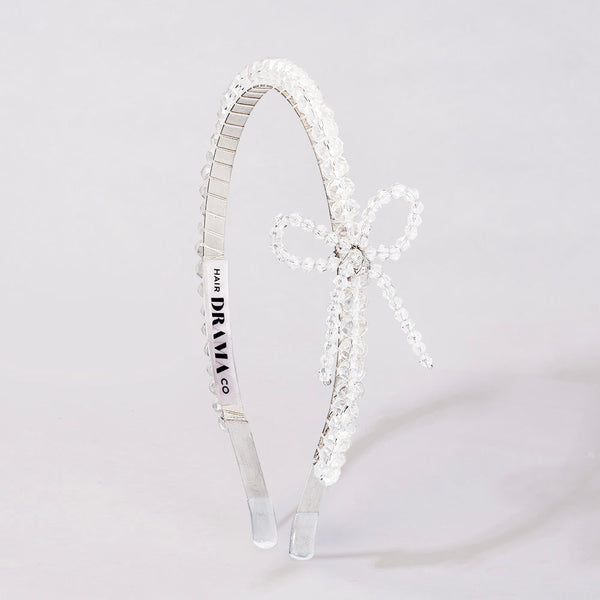 Crystal Hair Band with Bow Embellishment