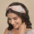 Kaia Embellished Knotted Hair Band - Pink