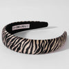 Zebra Puff Hair Band - Brown
