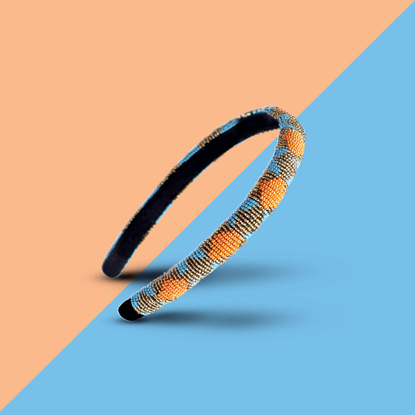 Neon Bead Work Headband