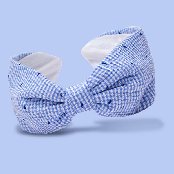 Small Checks Printed Knotted Headband