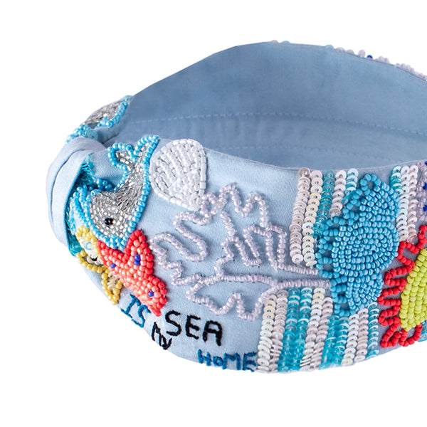 Nemo Knotted Headband -Blue