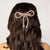 Crystal Hair Bow Barrette Clip - Champagne