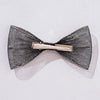 HDC x Emily in Paris Crystal Mesh Hair Bow Alligator Clip - Black