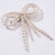 Embellished Pearl Hair Bow Alligator Clip - Off-White