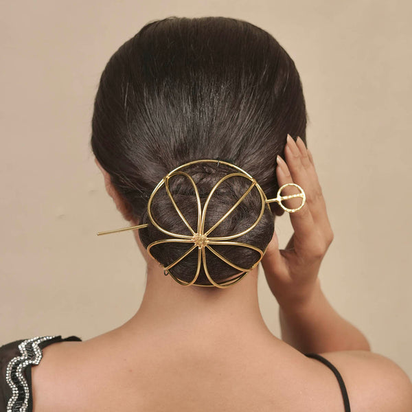 Tara Bun Holder - Gold