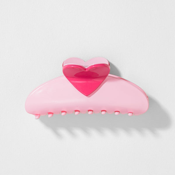 Love Lock Claw Clip - Pink