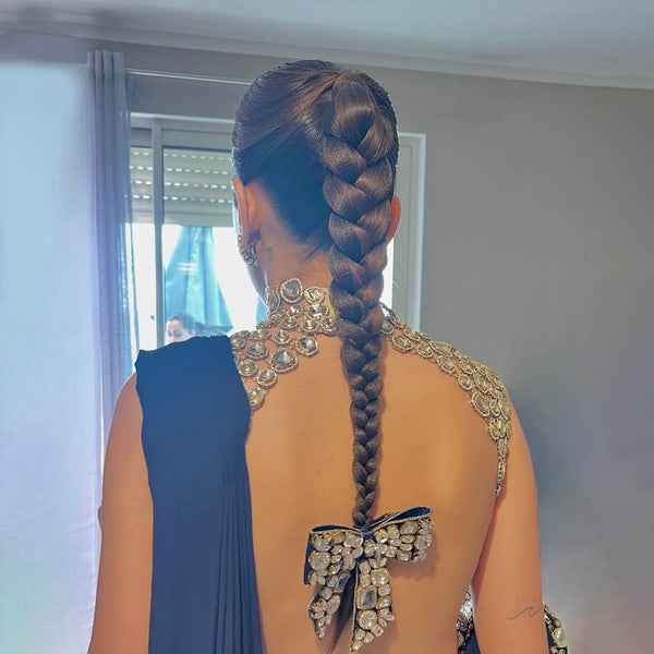 Embellished Kundan Hair Bow