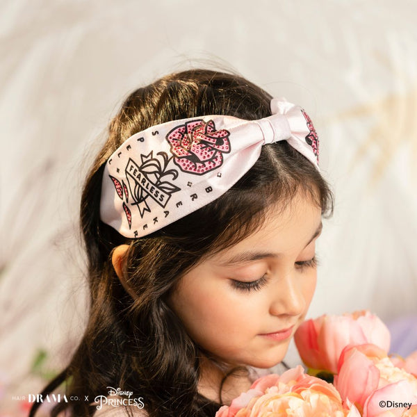 HDC x Disney Princess Kids Belle's Enchanted Rose Knotted Headband