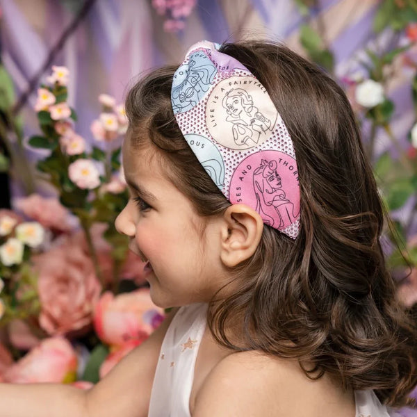 HDC x Disney Princess Kids Fairytale Knotted Headband With Pink Crystals