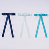 No Monday Blues Satin Ribbon Hair Bows - Set of 3