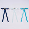 No Monday Blues Satin Ribbon Hair Bows - Set of 3