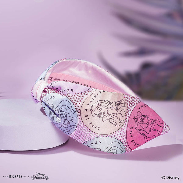HDC x Disney Princess Kids Fairytale Knotted Headband With Pink Crystals