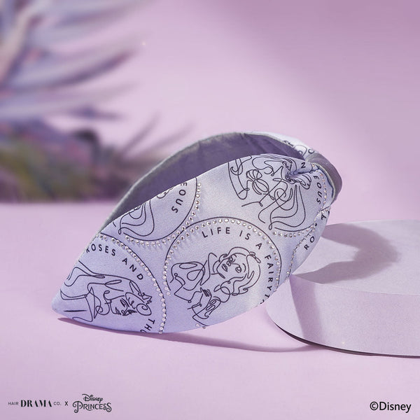 HDC x Disney Princess Kids Fairytale Knotted Headband - Lilac