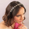 All that Glitters Gift Box with 1 Crystal Hair Band & 1 Rose Hair Band - Silver