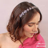 HDC X Emily In Paris Silver Roses Hair Band With Crystals