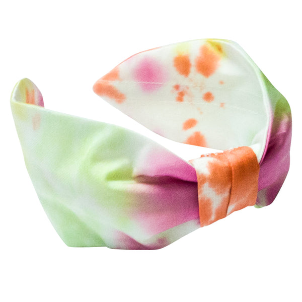 Tie-Dye Knotted Headband- Orange