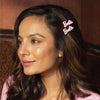Barbie Hair Pins - Set of 2 - Pink & White