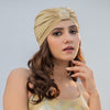 Shimmer & Glitter Turban - Beige