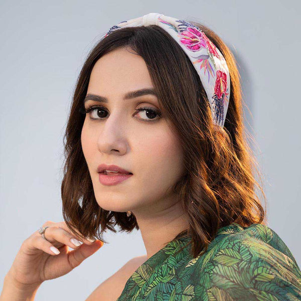 Floral Knotted Hair Band - Multi