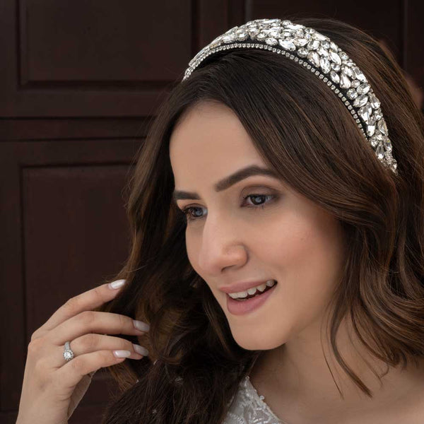 Rosemary Flat Hair Band - Silver