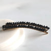 Black Crystal Pin- Set of 2