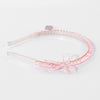 Barbie Crystal Bow Hair Band with Barbie Charm - Light Pink