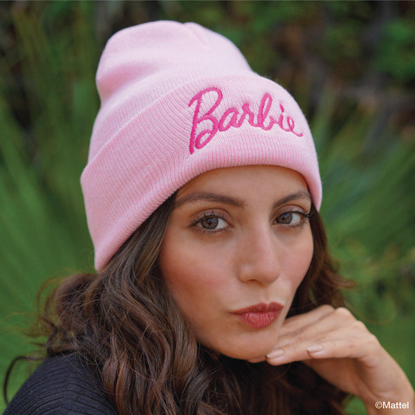 Barbie Knitted Wool Beanie - Light Pink