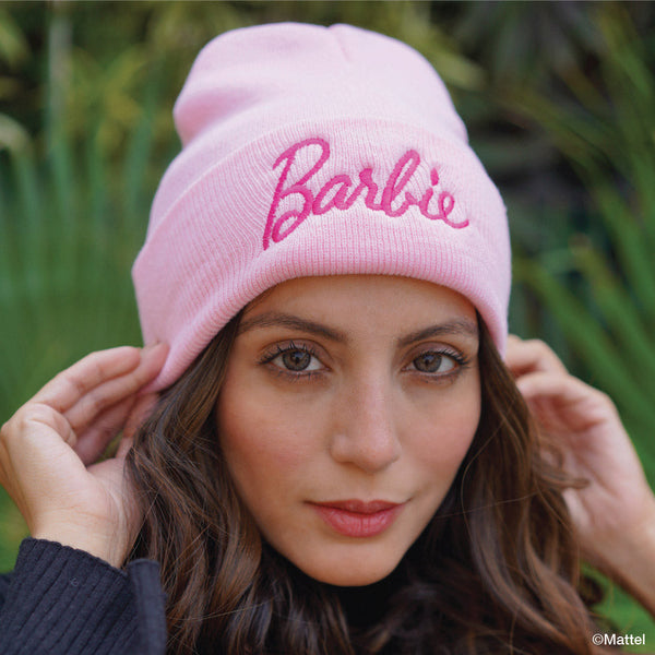 Barbie Knitted Wool Beanie - Light Pink