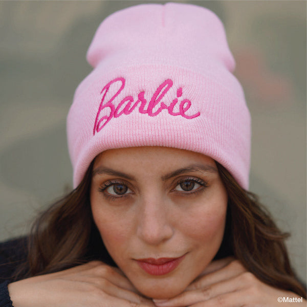 Barbie Knitted Wool Beanie - Light Pink