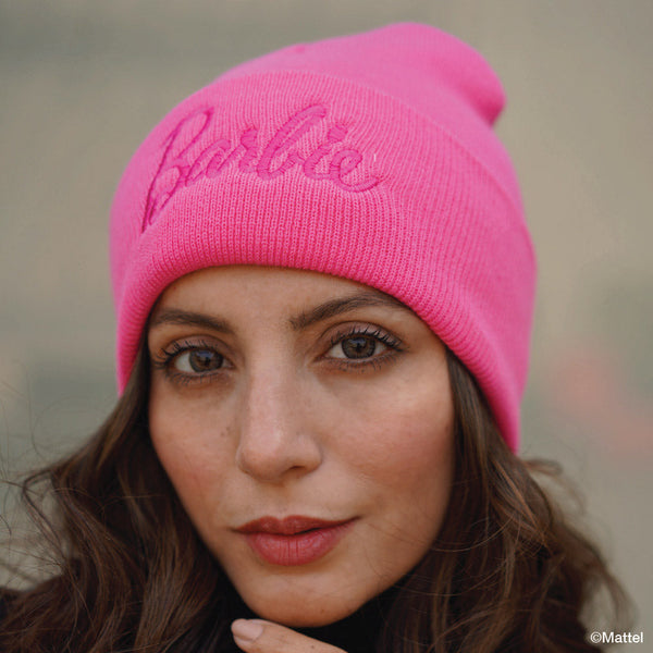 Barbie Knitted Wool Beanie - Hot Pink