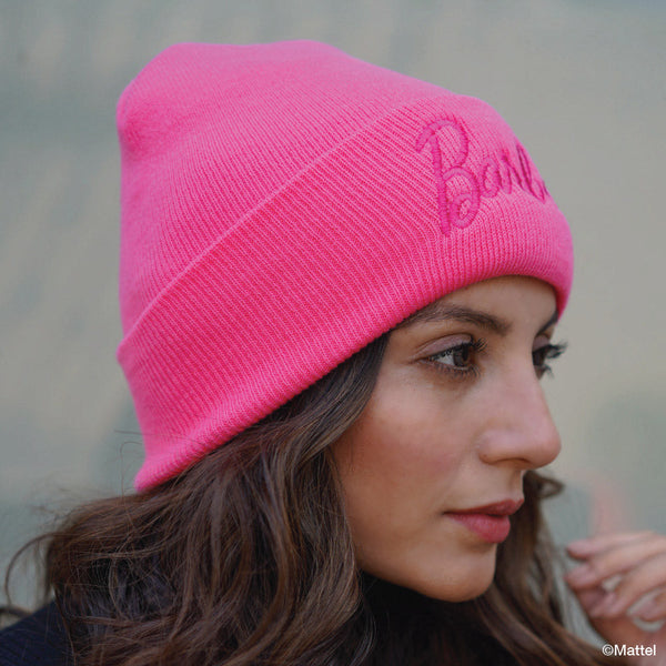 Barbie Knitted Wool Beanie - Hot Pink