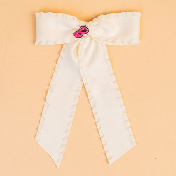 Barbie Hair Bows with Barbie Charm - Set of 3 - Pink, Purple & White