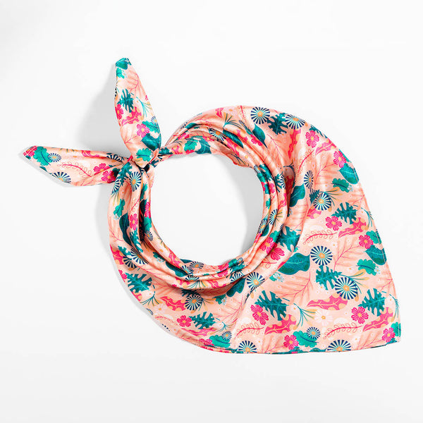 Abstract Bandana Scarf - Peach
