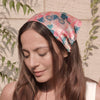 Abstract Headscarf - Peach