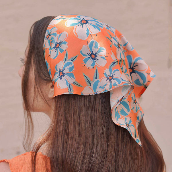 Blossom Headscarf - Orange