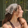 Zebra Patterned Headscarf - Green