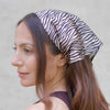 Zebra Patterned Headscarf - Green