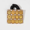 Embellished Coin Ponytail Holder - Gold
