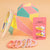 Sparkle & Shine 9 Pieces Gift Box with 1 Shimmer Hair Band, 2 Hair Pins & 6 Hair Ties - Pink & Yellow
