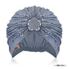 Blue Turban - Silver Crystals