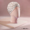 Off - White Turban - Golden Crystals