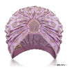 Lilac Turban - Golden Crystals