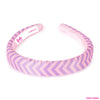 Barbie Chevron Satin Puff Hair Bands - Set of 2 - Lilac & Pink