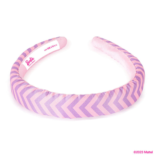 Barbie Chevron Satin Puff Hair Bands - Set of 2 - Lilac & Pink