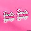 Barbie Hair Pins - Set of 2 - Pink & White